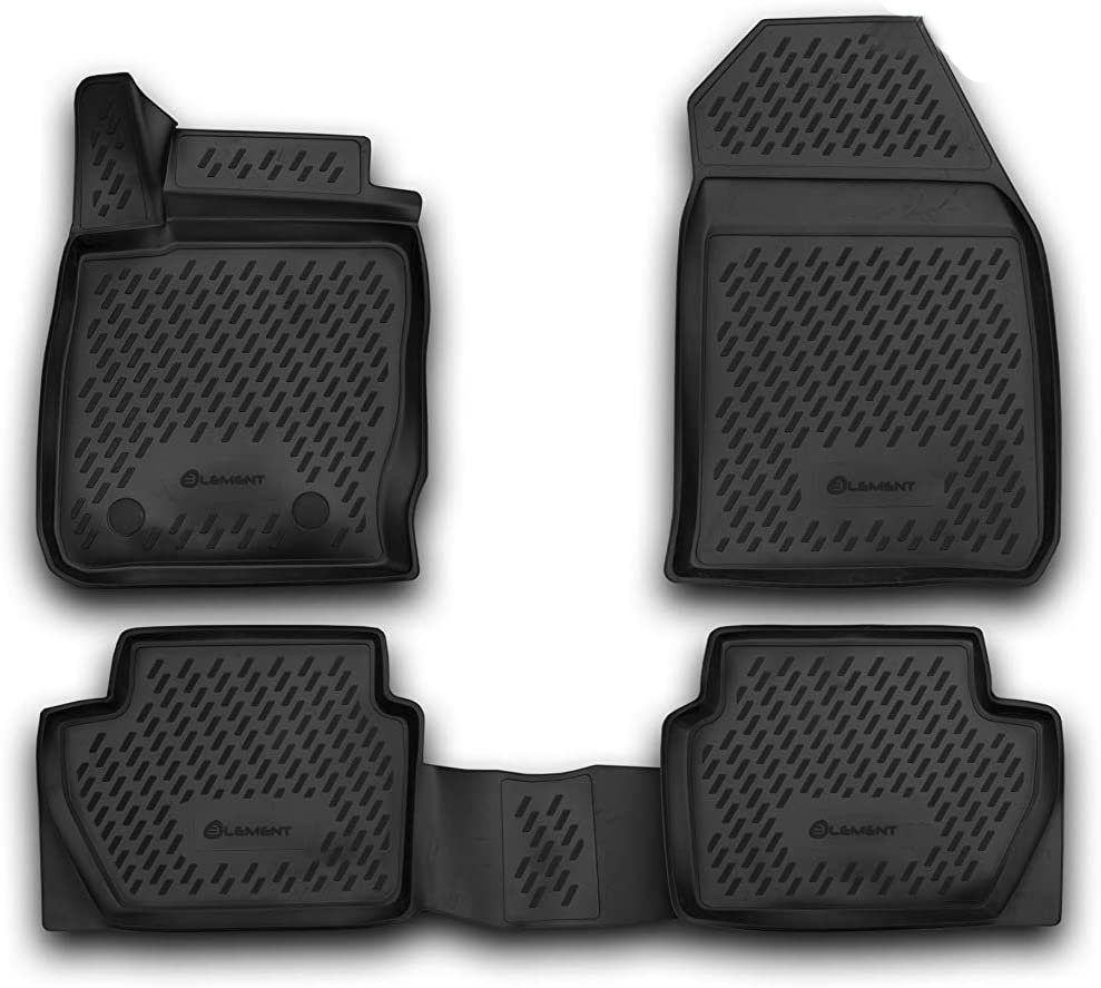 Ford Ecosport 03/2014+ Λαστιχένια Πατάκια Σετ 4τχμ Μαύρα Novline 1 CARFRD00025K