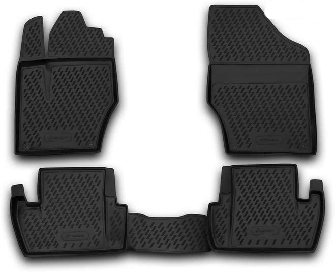 Peugeot 107/308 07/2005+ Λαστιχένια Πατάκια Σετ 4τμχ Μαύρα Novline 1 CARPGT00001