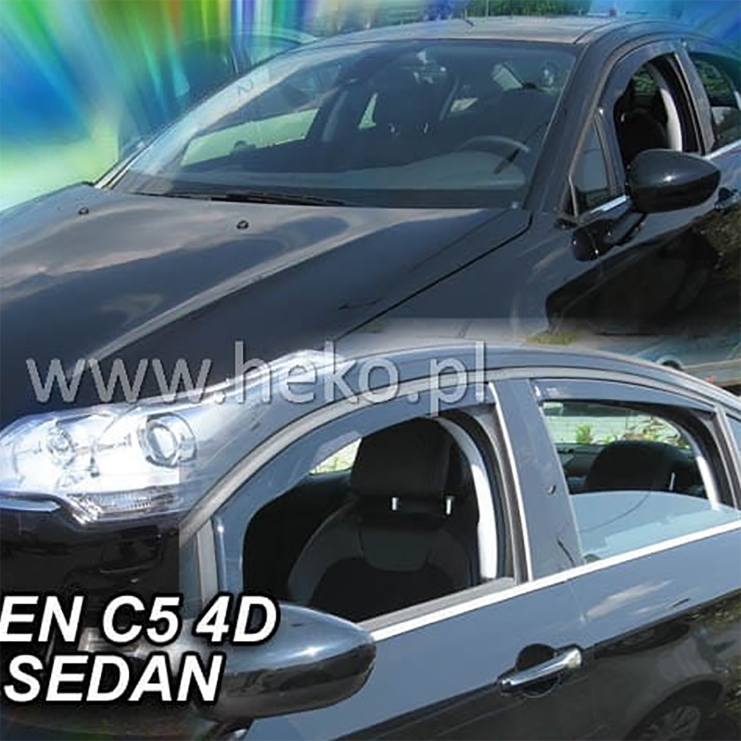 Citroen C5 4d/5d 2008-2017 Φιμέ Ανεμοθραύστες Heko Σετ 2τμχ 1 FFFF