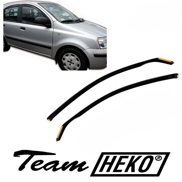 Fiat Panda 2 5d 2003-2012 Φιμέ Ανεμοθραύστες Heko Σετ 2τμχ (tp) 1 Fiat Panda 2 5D 2003 2012 ανεμοθραύστες Heko 4 tem