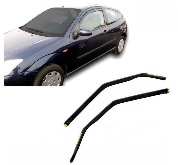 Ford Focus 3d 1998-2005 Φιμέ Ανεμοθραύστες Heko Σετ 2τμχ (tp) 1 Ford Focus 3d 1998 2005 ανεμοθραύστες 2 τεμ heko