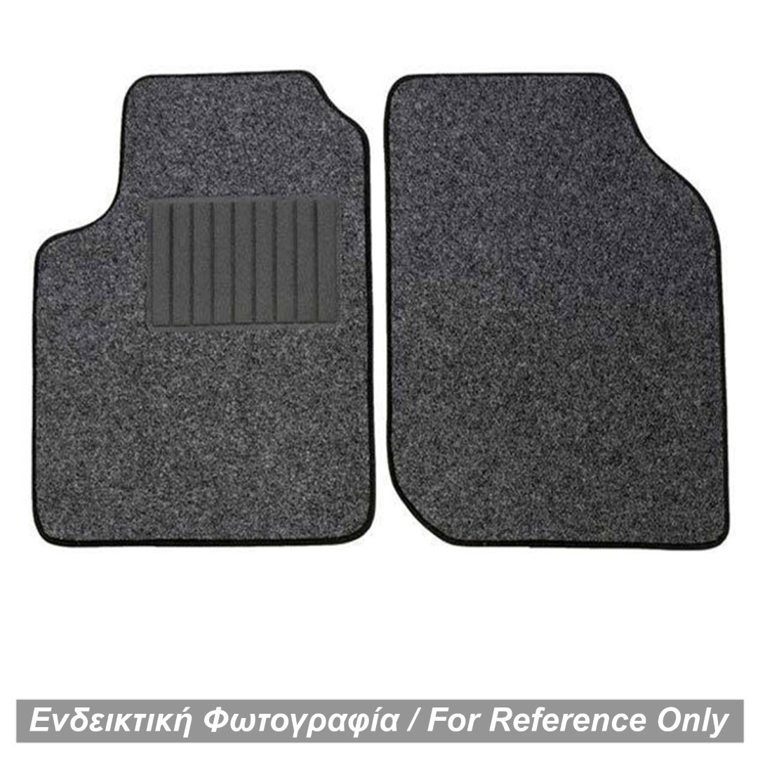 Πατάκια Μοκέτα Mercedes Smart 450 1998-2006 Γκρι με Μαύρο Ρέλι (2τχμ) Race 1 GKRI BLACK 2 pieces