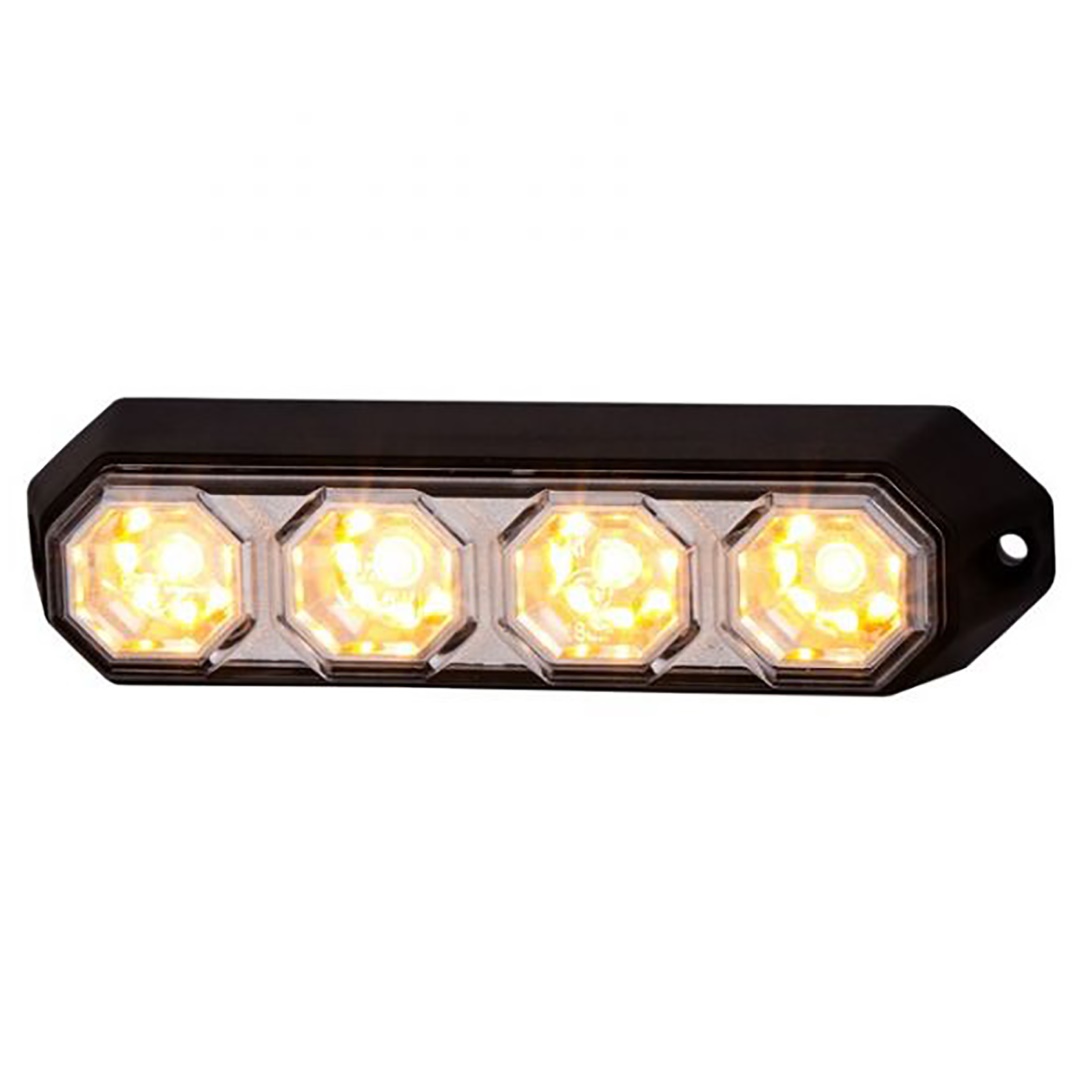 Horpol Φως Προειδοποίησης 12/24v Hor78 6w 4led 143x35mm Πορτοκαλί 1 HO LDO2258 1