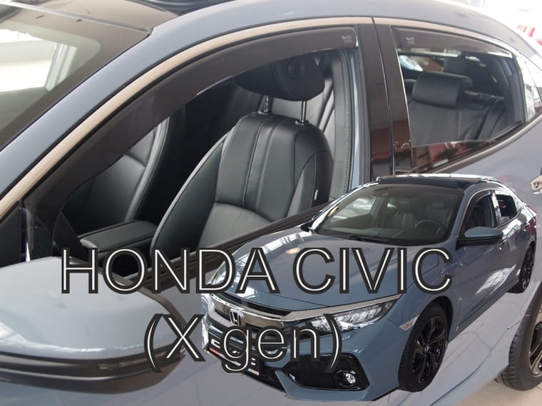 Ανεμοθραύστες Honda Civic 5D 2017-2021 Φιμέ Heko Σετ 2τμχ 17180 1 Honda Civic 5D 2017 anemothraustes 4 tem heko