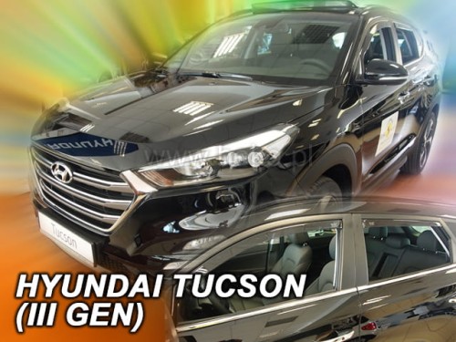 Hyundai Tucson 5d 2015-2020 Φιμέ Ανεμοθραύστες Heko Σετ 4τμχ για Μπρος-Πίσω Παράθυρα 1 Hyundai Tucson 5D 2015 2020 anemothraustes 4 tem heko