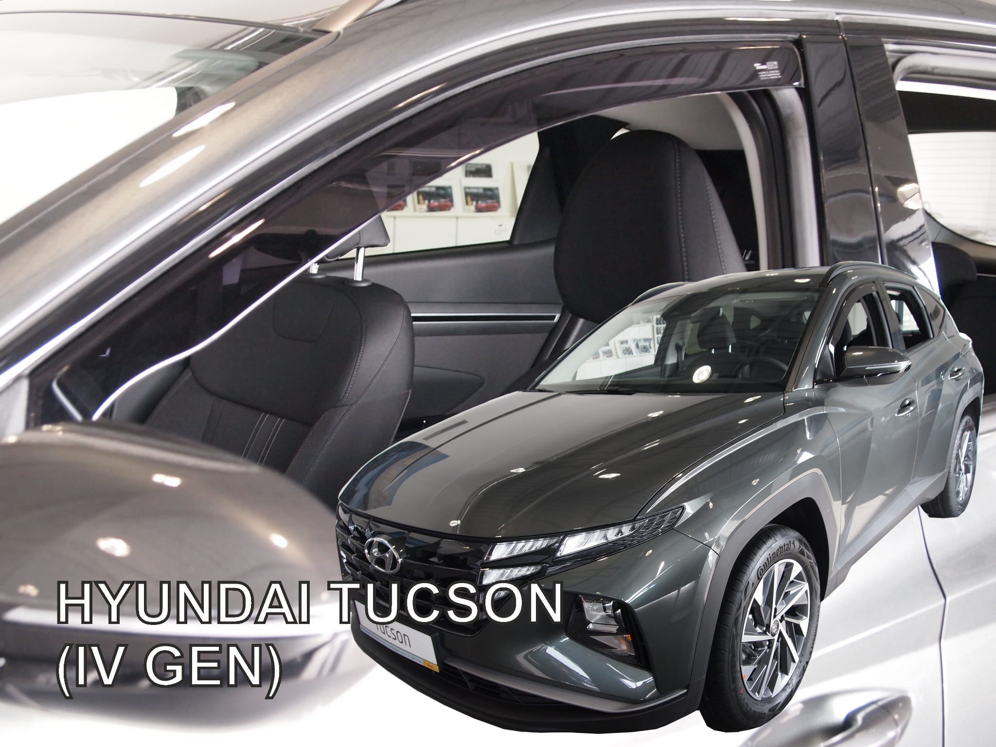 Hyundai Tucson 5d 2020+ Φιμέ Ανεμοθραύστες Heko Σετ 2τμχ (tp) 1 Hyundai Tucson 5D 2020 ανεμοθραύστες 2 τεμ heko