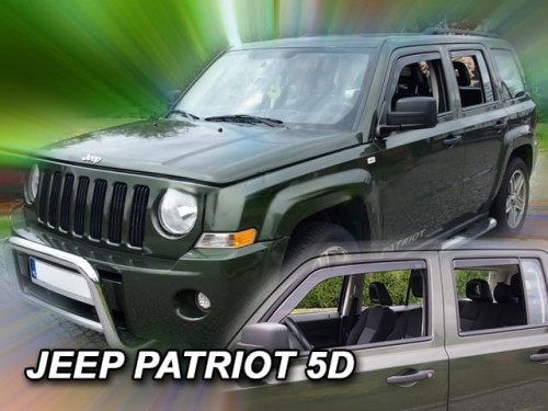 Jeep Patriot 5d 2006-2017 Φιμέ Ανεμοθραύστες Heko Σετ 4τμχ για Μπρος-Πίσω Παράθυρα 1 Jeep Patriot 5D 2006 2017 anemothraustes 4 tem heko