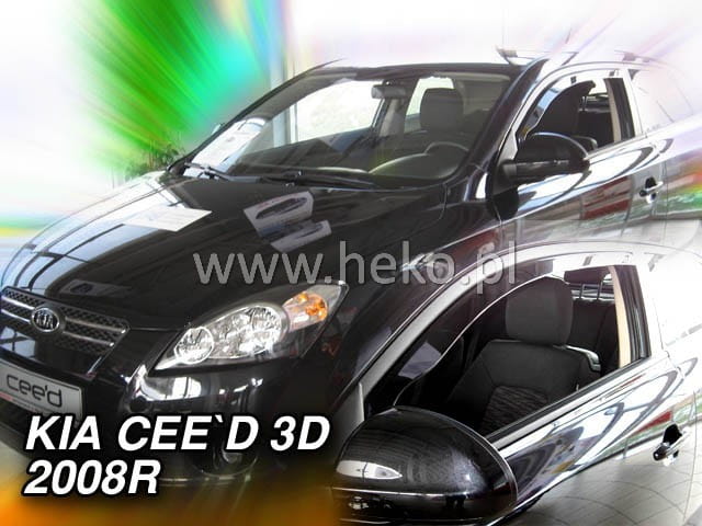 Kia Pro Ceed 3d 2008-2013 Φιμέ Ανεμοθραύστες Heko Σετ 2τμχ (tp) 1 KIA Pro Ceed 3D 2007 2012 2 tem heko