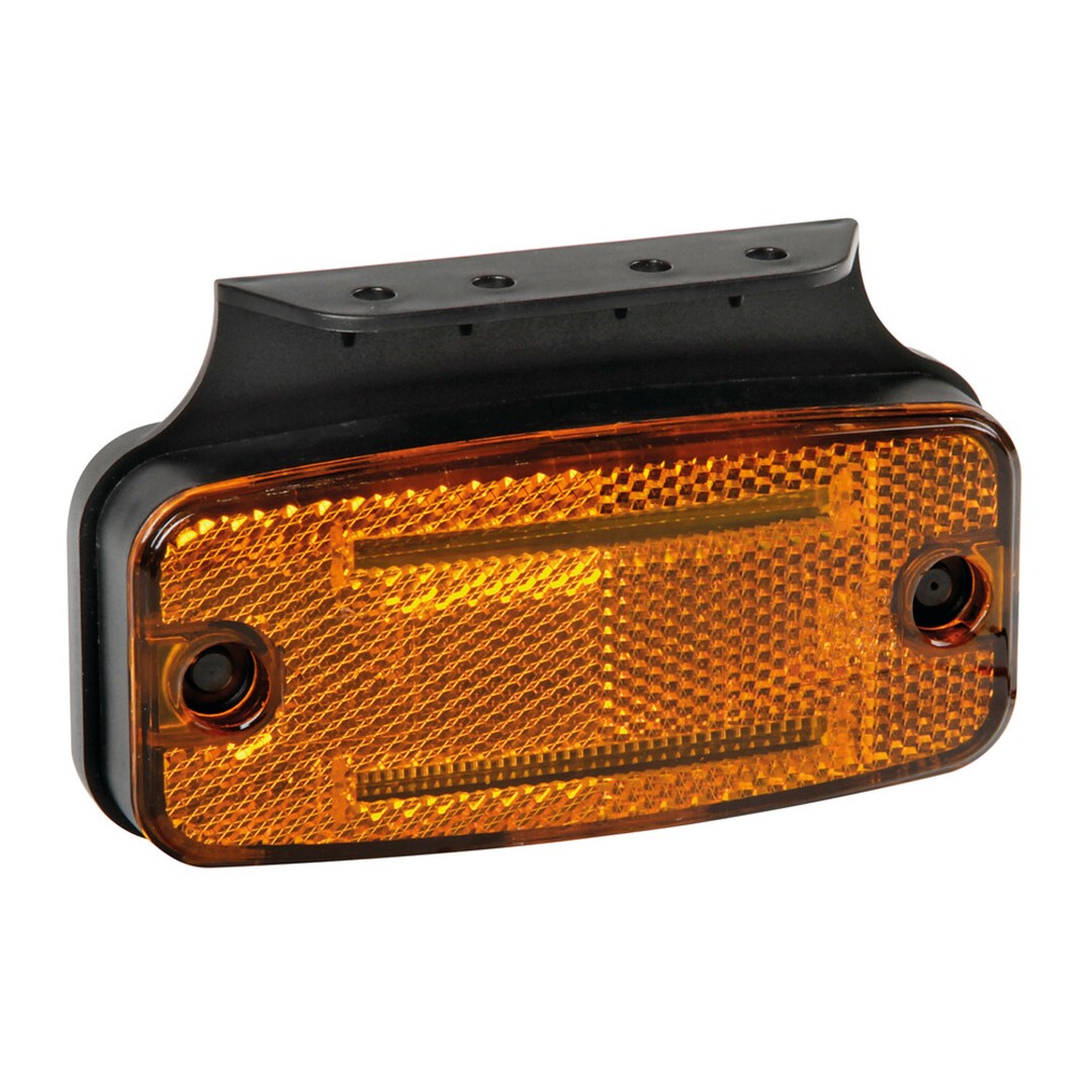 Lampa Φως Όγκου S18 2 Led Πορτοκαλί 10/30v με Ανακλαστήρα (114x54 Mm) -1τχμ 1 L97020 1