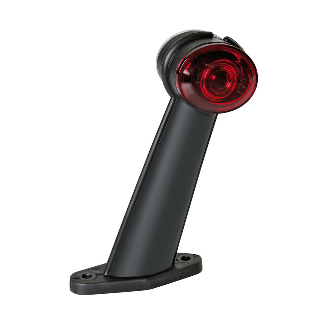 Lampa Φως Όγκου Φορτηγού Διπλής Όψης με 2 Led 24v για Αριστερή Πλευρά Λευκό/Κόκκινο με Σταθερό Βραχίονα 60 μοιρών Ilumia Universal -1τχμ 1 L97910 1