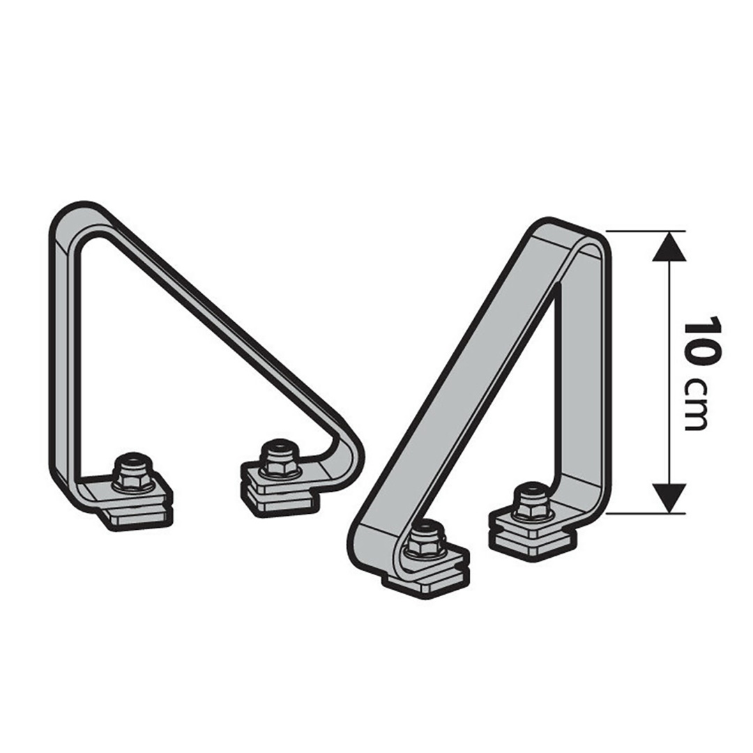 Nordrive Stop Πλαινά για Μπάρες Αλουμινίου Kargo-plus Kp-4 10cm - 2τχμ 1 LN11036 1