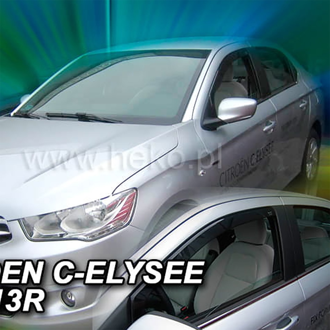 Citroen C-elysee 4d 2013+ Φιμέ Ανεμοθραύστες Heko Σετ 2τμχ 1 MMM