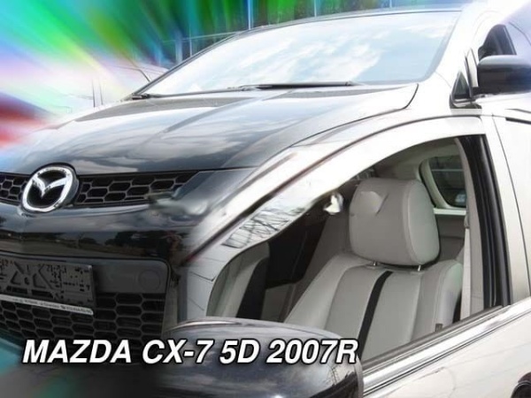 Mazda Cx-7 5d 2006-2012 Φιμέ Ανεμοθραύστες Heko Σετ 2τμχ (tp) 1 Mazda CX 7 5D 2006 2012 anemothraustes 2 tem heko