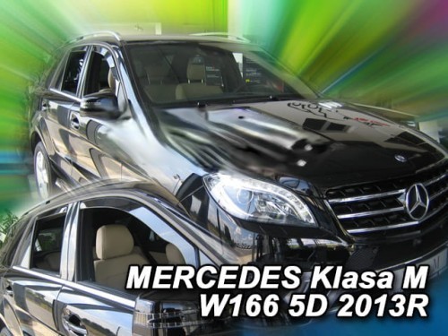 Mercedes Class-m W166 5d /gl 2011-2015/ Gls X166 5d 2015+ /gle W166/292 5d 2016-2019 Φιμέ Ανεμοθραύστες Heko Σετ 2τμχ 1 Mercedes CLASS M W166 5D anemothraustes 2 tem heko