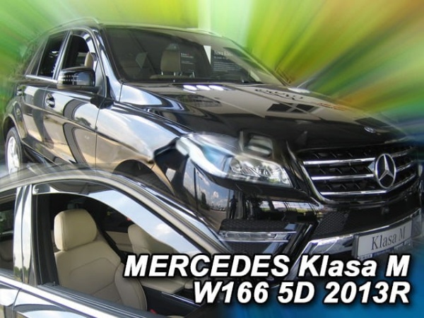 Mercedes Ml W166 5d /x166 5d 2013+ Φιμέ Ανεμοθραύστες Heko Σετ 4τμχ για Μπρος-Πίσω Παράθυρα 1 Mercedes ML W166 5D X166 5D 2013 anemothraustes 4 tem heko