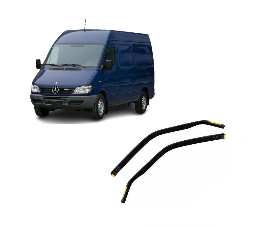 Mercedes Sprinter 1995-2006 Φιμέ Ανεμοθραύστες Heko Σετ 2τμχ 1 Mercedes Sprinter 1995 2006 heko
