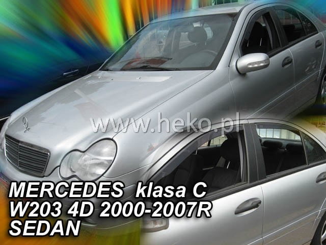 Ανεμοθραύστες για Mercedes W203 4D 2000-2007 Klas C Φιμέ της Heko Σετ 4τμχ 23267 1 Mercedes W203 4D 00 07 Klas C Φιμέ Ανεμοθραύστες Heko Σετ 4τμχ για Μπρος Πίσω Παράθυρα
