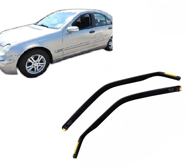 Ανεμοθραύστες Mercedes W203 Class C 4/5D 2000-2007 Φιμέ Heko Σετ 2τμχ 23239 1 Mercedes W203 Class C 2000 2007 heko
