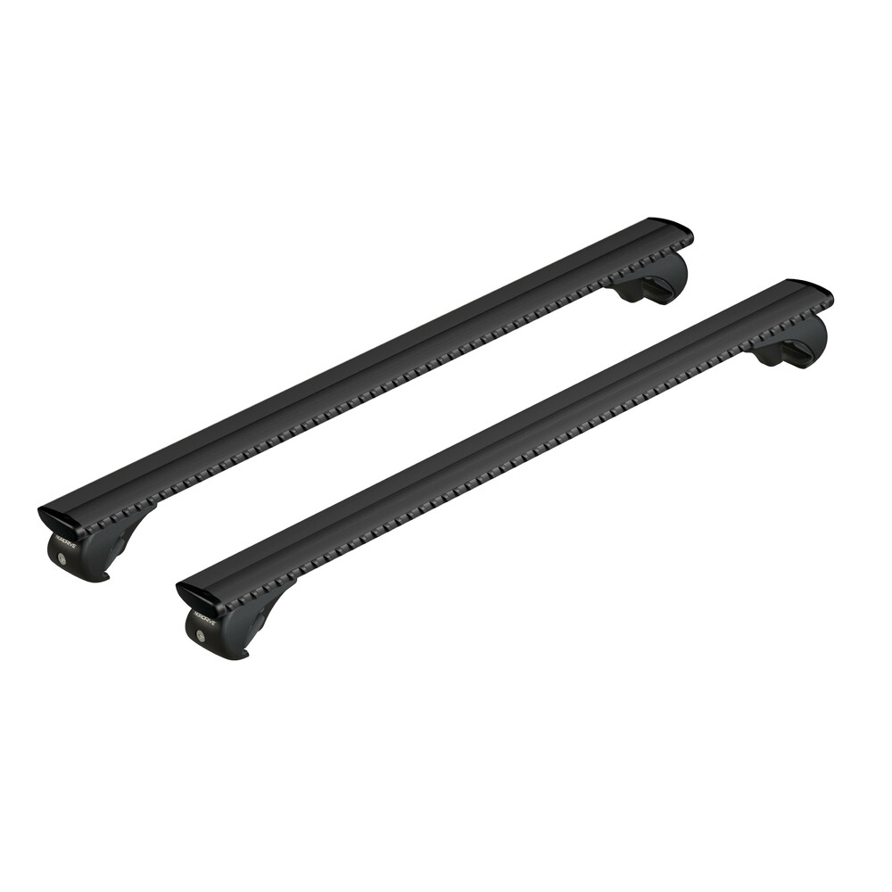 Nordrive Μπάρες Οροφής Ανοδιωμένου Αλουμινίου (l) 128cm 100max Μαύρη Silenzio (railing Standard/s/w)Σετ 2τχμ 1 N15089 S 01