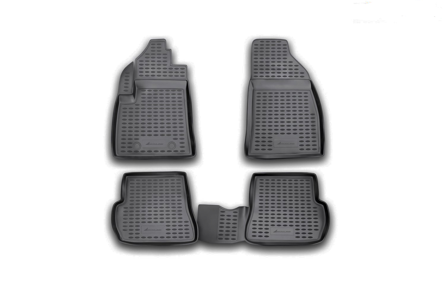 Ford Fiesta 05/2002- 08/2008 / Fusion 2002+ Λαστιχένια Πατάκια Σετ 4τμχ Μαύρα Novline (tp) 1 NLC.16.06.210