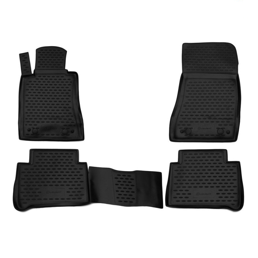 Mercedes E-klas W210 / E-klas W211 03/2002-02/2009 Λαστιχένια Πατάκια Σετ 4τμχ Μαύρα Novline 1 NLC.34.36.210K