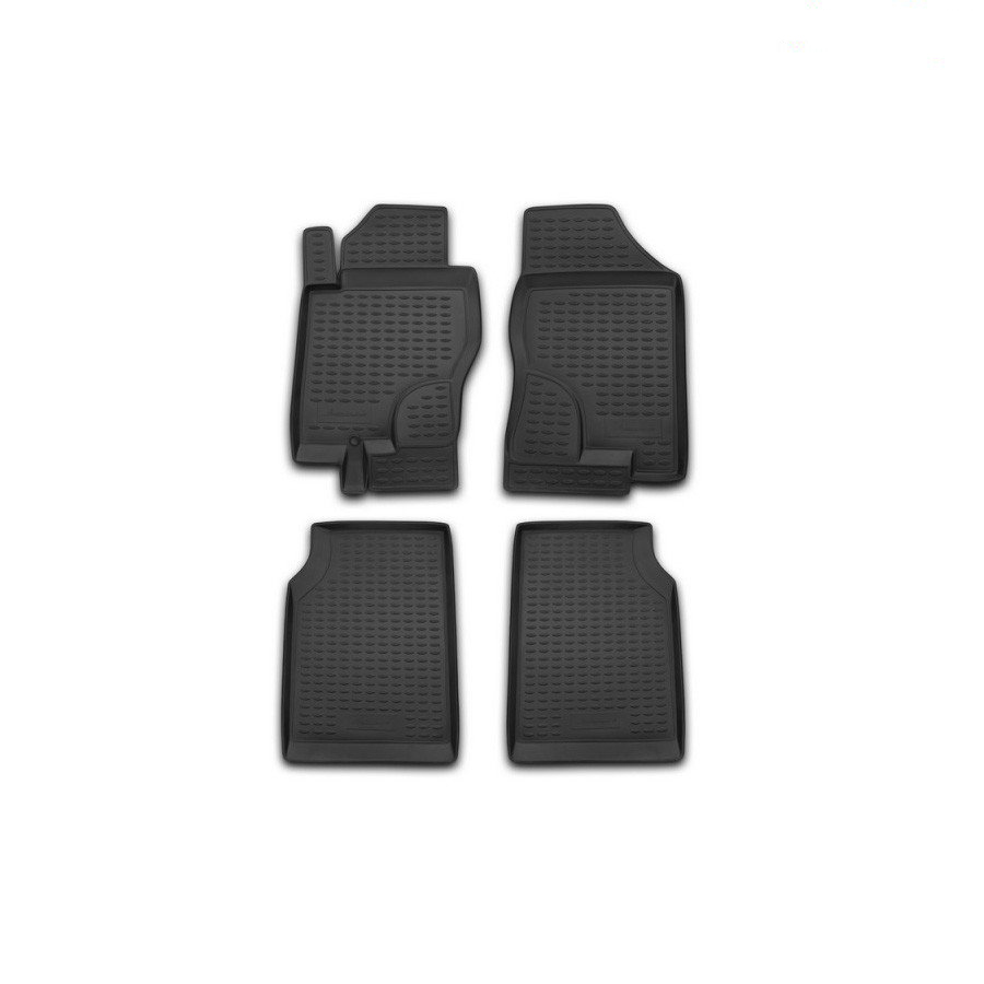 Nissan Navara 4d D40 2005-2014 Λαστιχένια Πατάκια Σετ 4τχμ (Μεγαλη Πορτα Πίσω 4d) Μαύρα Novline 1 NLC.36.19.210