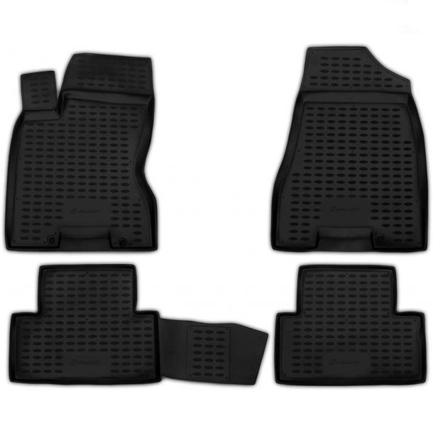 Nissan X-trail 07/2007-05/2014 Λαστιχένια Πατάκια Σετ 4τχμ Μαύρα Novline 1 NLC.36.20.210N