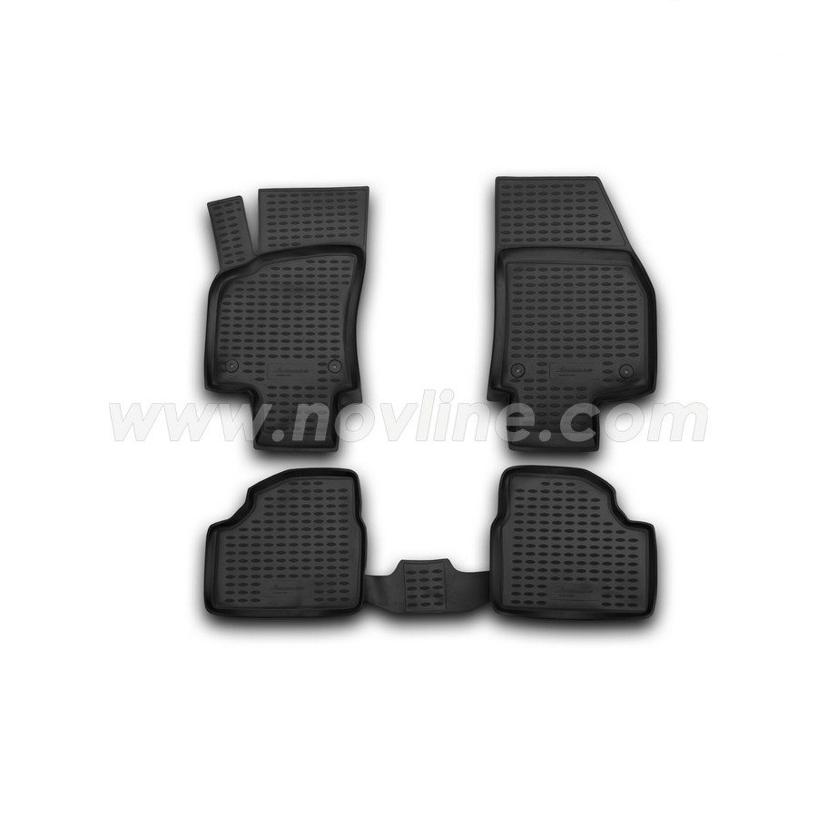 Opel Astra H 03/2004-04/2010 Λαστιχένια Πατάκια Σετ 4τμχ Μαύρα Novline 1 NLC.37.02.210K