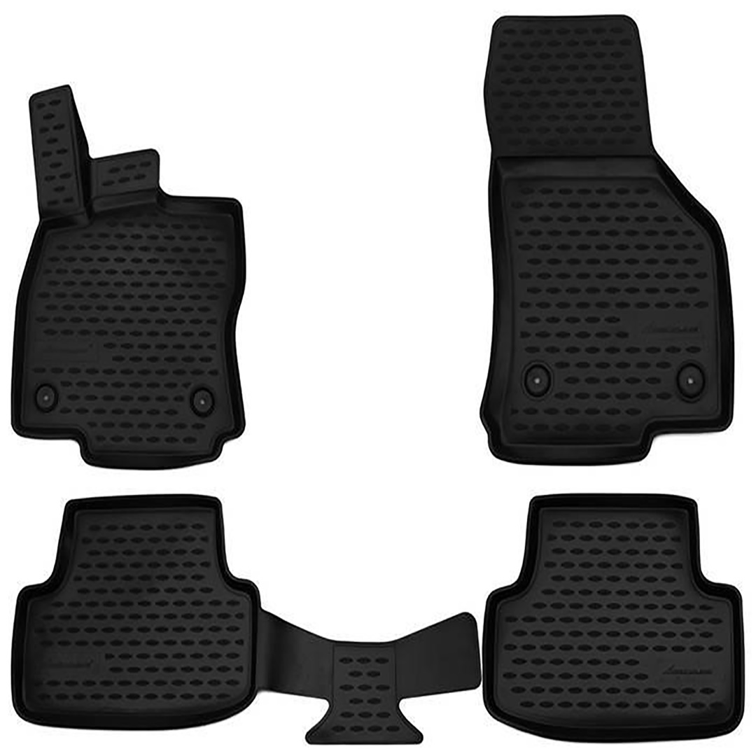 Audi A3 8v Hb 2012-2016 /2016+ Λαστιχένια Πατάκια Σετ 4τχμ Μαύρα Novline (tp) 1 NLC.3D.04.20.210K