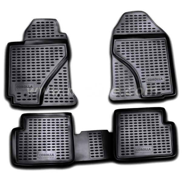Toyota Corolla 2002-2007 Λαστιχένια Πατάκια Σετ 4τμχ Μαύρα Novline (tp) 1 NLC.48.03.20