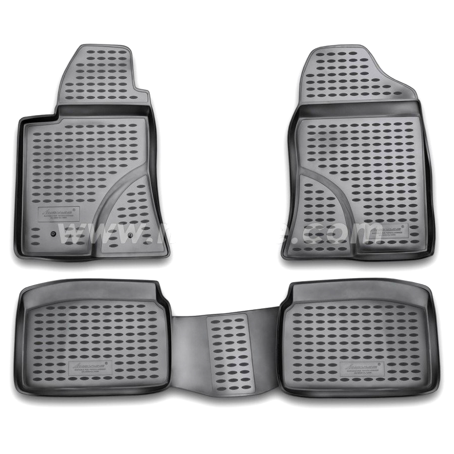 Toyota Avensis 04/2003-2009 Λαστιχένια Πατάκια Σετ 4τμχ Μαύρα Novline 1 NLC.48.04.210K