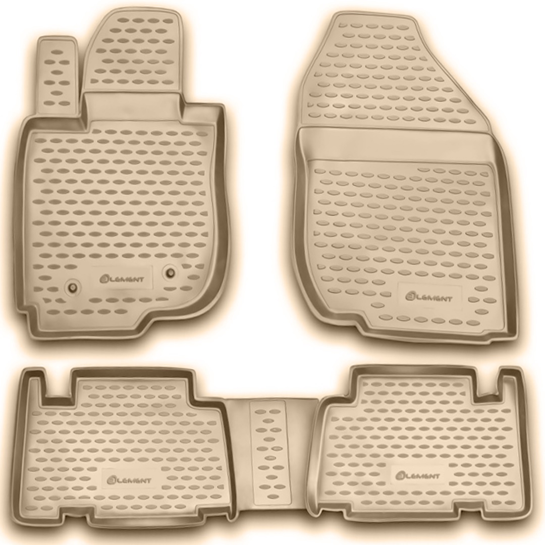 Toyota Rav 4 01/2006-2009 Λαστιχένια Πατάκια Σετ 4τχμ Μπεζ Novline 1 NLC.48.09.212