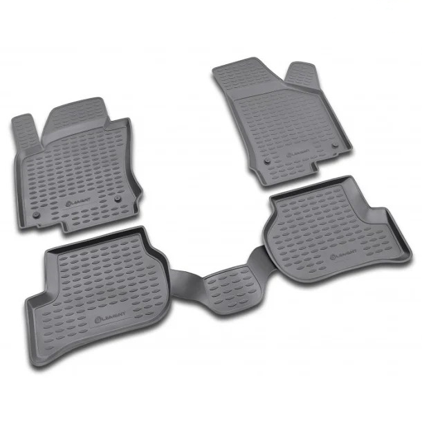Vw Jetta 2005-2011 Λαστιχένια Πατάκια Σετ 4τμχ Μαύρα Novline 1 NLC.51.14.210KH