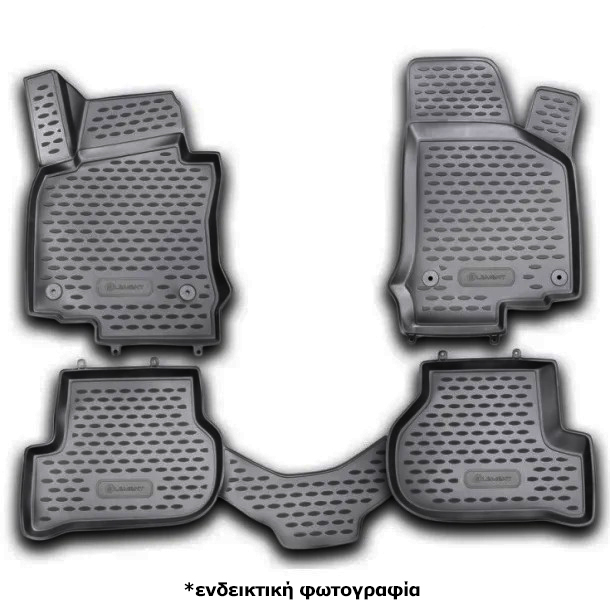 Λαστιχένια Πατάκια Vw Golf 6 2009-2012 Σετ 4τμχ Μαύρα Novline NLC.51.26.210KHN/NV 1 NLC.51.26.210KHN