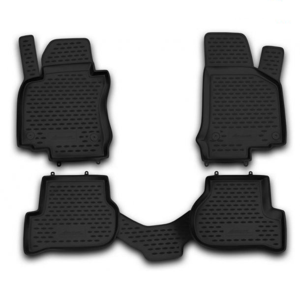 Λαστιχένια Πατάκια Vw Golf 6 5d 04/2009-2012 Σετ 4τμχ Μαύρα Novline NLC.51.29.210K/NV 1 NLC.51.29.210K