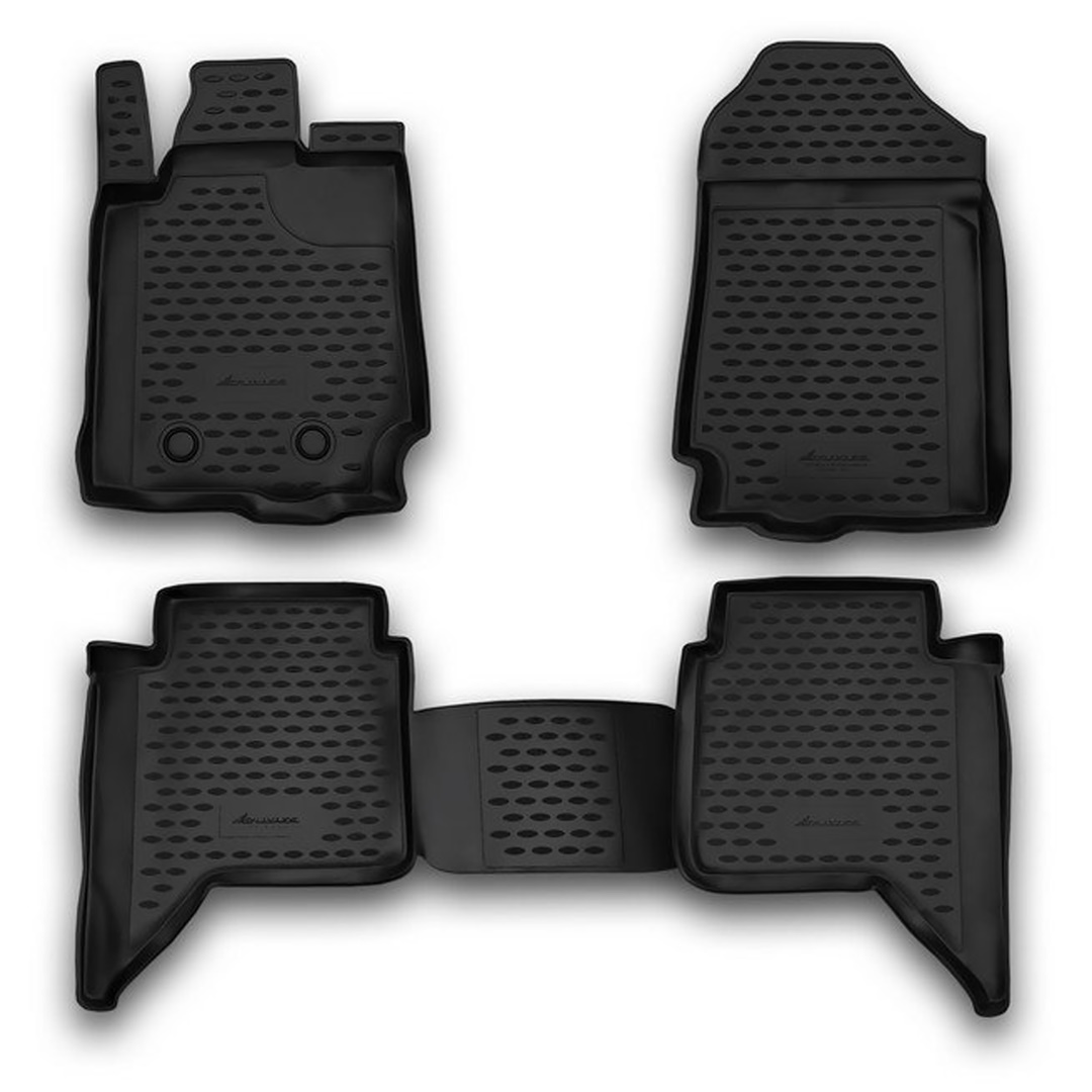 Ford Ranger 4d 2011+ Λαστιχένια Πατάκια Σετ 4τμχ Μαύρα Novline (tp) 1 NLC1634210K