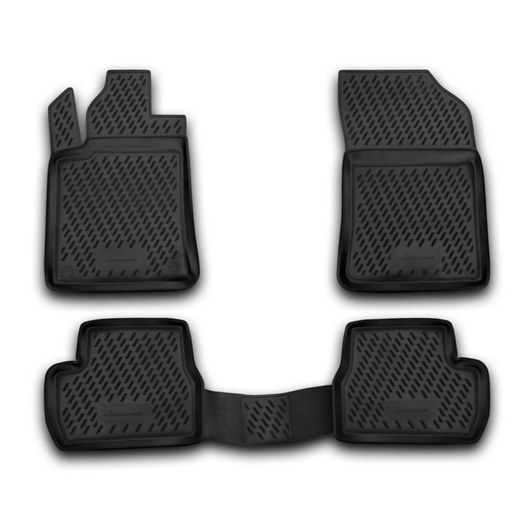 Citroen C3 11/2009+ Λαστιχένια Πατάκια Σετ 4τμχ Μαύρα Novline (tp) 1 NV00084