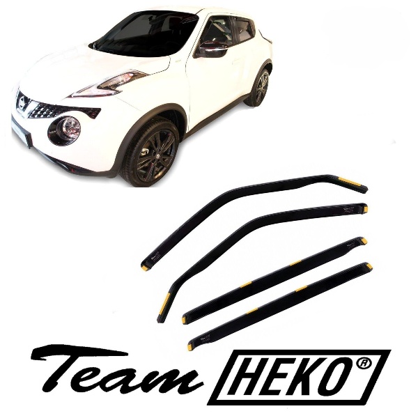 Ανεμοθραύστες Nissan Juke 5D 2010-2019 Φιμέ της Heko Σετ 4τμχ 24277 1 Nissan Juke 5D 2010 2018 4 tem heko