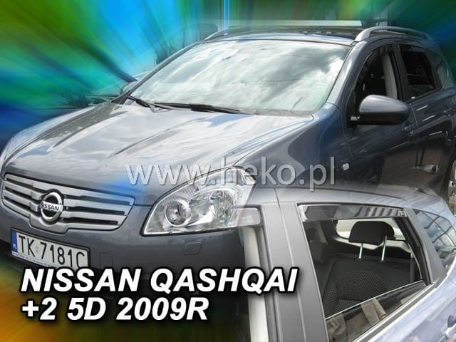 Ανεμοθραύστες Nissan Qashqai I J10 +2 5D 11/2008-2013 Φιμέ της Heko Σετ 4τμχ 24274 1 Nissan Qashqai j10 2 5D 2008 2013 anemothraustes 4 tem heko 2