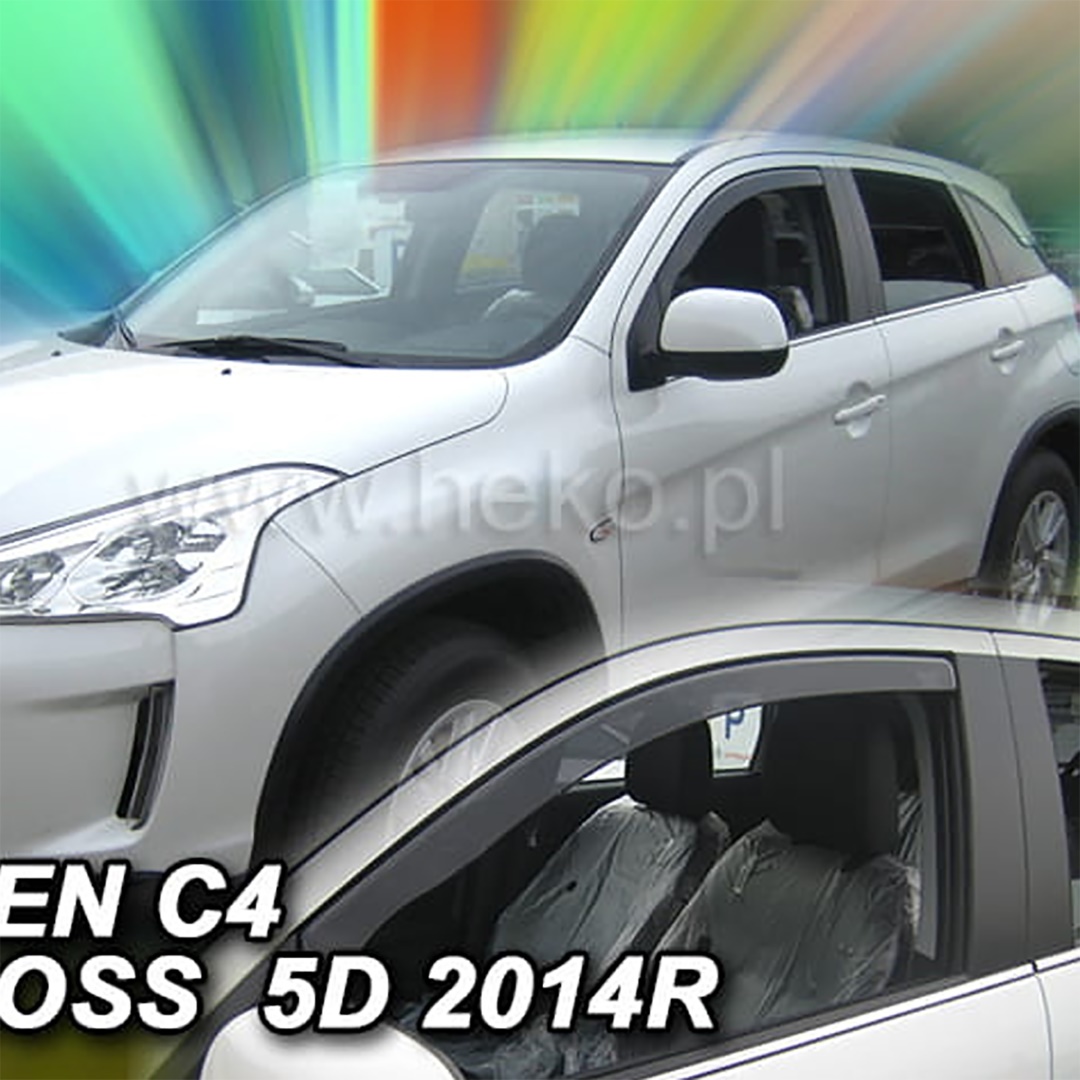 Citroen C4 Aircross 5d 2012+ Φιμέ Ανεμοθραύστες Heko Σετ 2τμχ 1 OOO