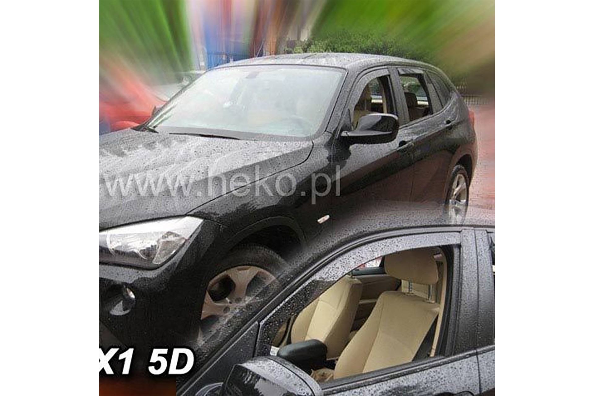 Bmw X1 E84 5d 2009-2016 Φιμέ Ανεμοθραύστες Heko Σετ 2τμχ 1 P