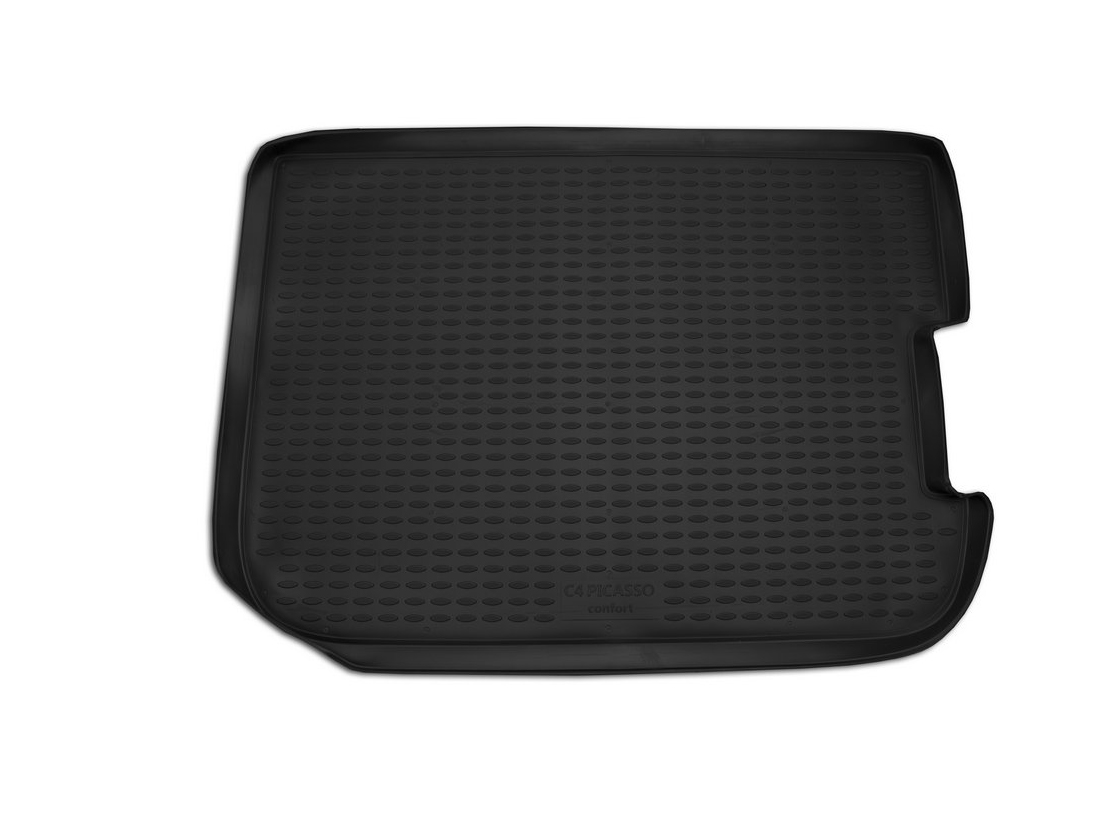 Citroen C4 Picasso 03/2007+ Λαστιχένιο Πατάκι για Πορτ Μπαγκάζ Μαύρο Novline 1 PATAKIA01