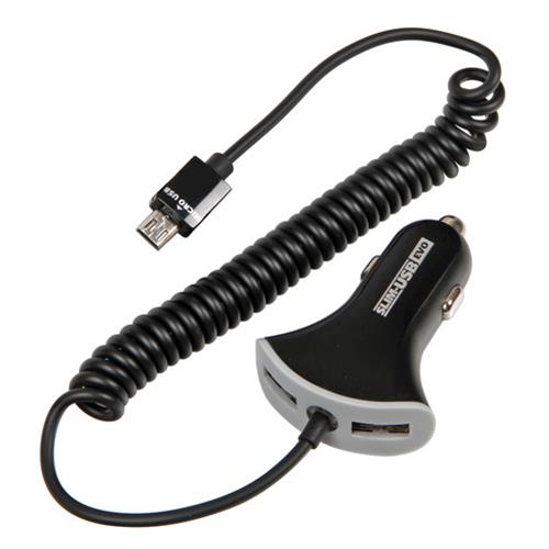 Lampa Φορτιστής Αναπτήρα Διπλός Slim Usb Evo με Καλώδιο 12/24v 2400ma 1 PROD 134751DET0 1