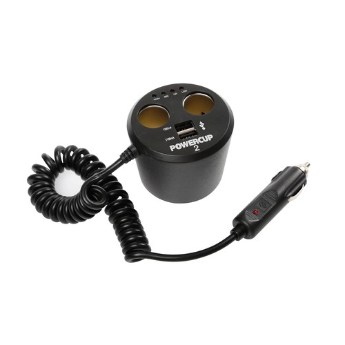 Lampa Αντάπτορας Αναπτήρα Powercup 2 12v+2usb+tester Μπαταρίας 1 PROD 134754DET0 1