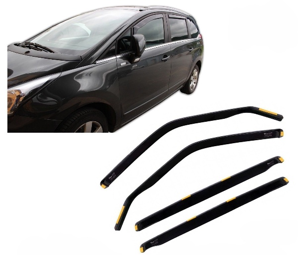 Peugeot 5008 5d 2010-2016 Φιμέ Ανεμοθραύστες Heko Σετ 4τμχ για Μπρος-Πίσω Παράθυρα (tp) 1 Peugeot 5008 5d 2010 2016 ανεμοθραύστες 4 τεμ Heko