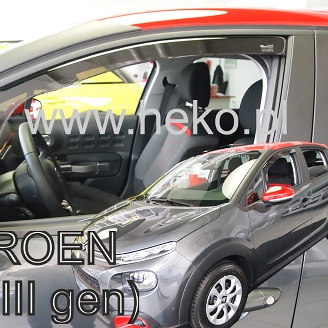 Ανεμοθραύστες Citroen C3 3 5D 2017-2024 Φιμέ της Heko Σετ 2τμχ 12265 1 QQQ