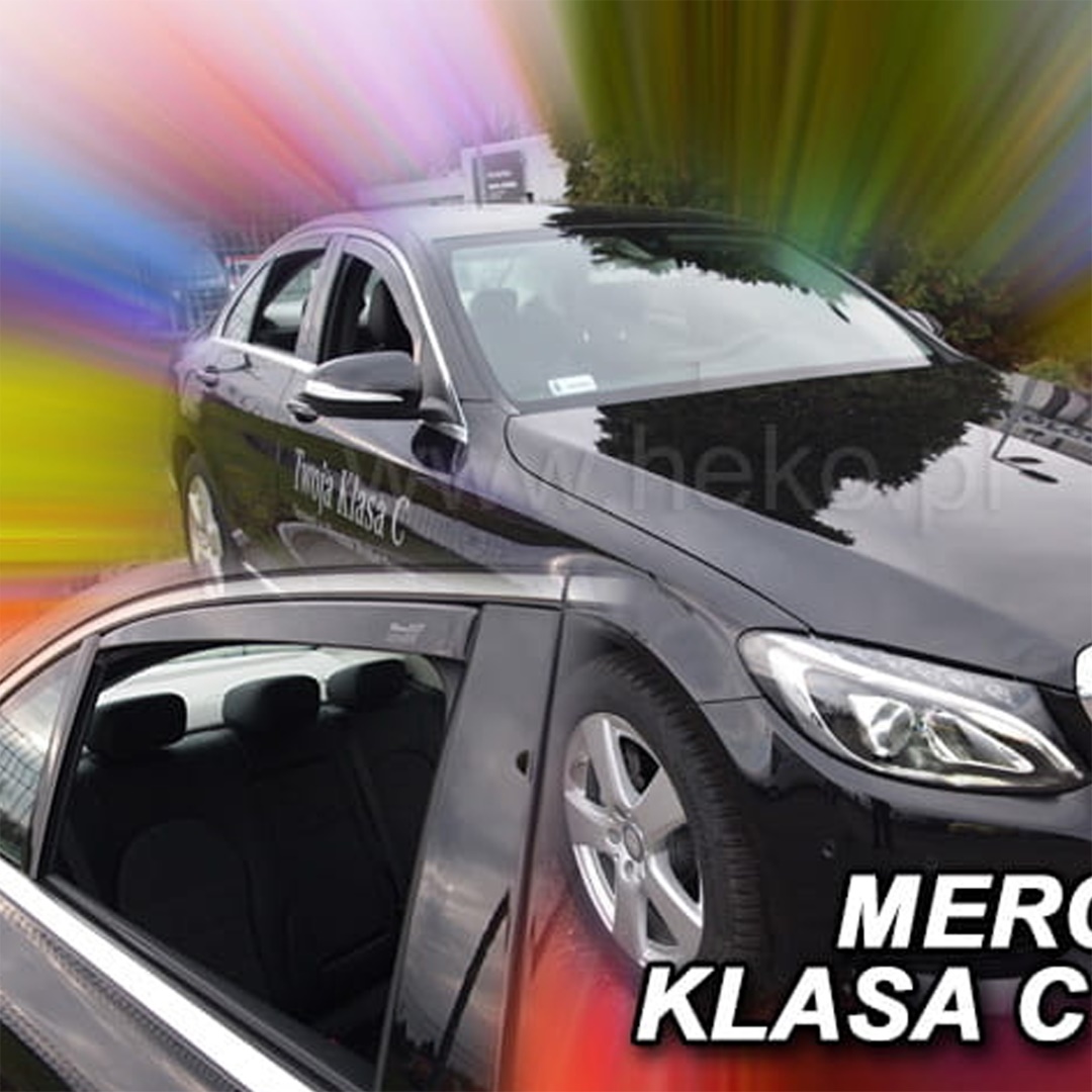 Ανεμοθραύστες για Mercedes C-Klas W205 4D 2014-2021 Φιμέ Heko Σετ 4τμχ 23291 1 SET23291 1