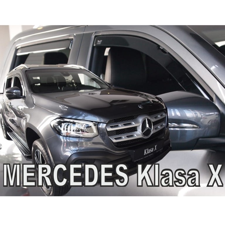 Mercedes X-klas W470 4d 2017+ Φιμέ Ανεμοθραύστες Heko Σετ 4τμχ για Μπρος-Πίσω Παράθυρα 1 SET23611