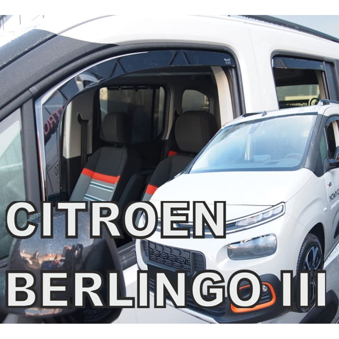 Citroen Berlingo Iii/peugeot Rifter/opel Combo E 4d/5d Lov 2018+ Φιμέ Ανεμοθραύστες Heko Σετ 4τμχ για Μπρος-Πίσω Παράθυρα 1 SET25404 1