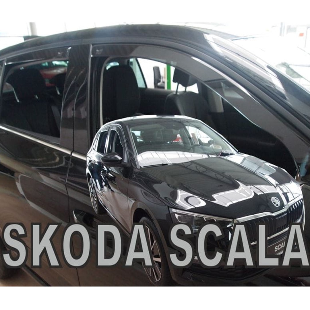 Skoda Scala 5d 2019+ Φιμέ Ανεμοθραύστες Heko Σετ 4τμχ για Μπρος-Πίσω Παράθυρα 1 SET28353 1
